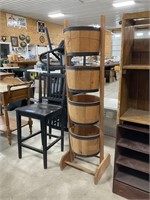 5ft Half Barrel Store Display PU ONLY