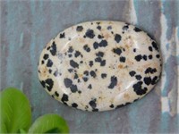 DALMATION JASPER CABOCHON ROCK STONE LAPIDARY SPEC