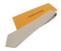 Louis Vuitton Beige Patterned Necktie