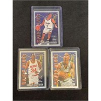 (3) 1996 Topps Spark Plugs Basketball Inserts
