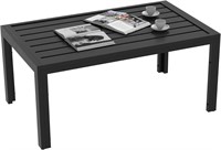 Outsunny Patio Coffee Table  Steel Frame.
