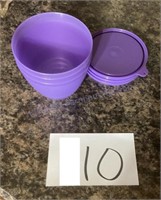 Set Tupperware Purple Containers