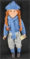Linda's Little Ladies Porcelain Redhead Girl Doll