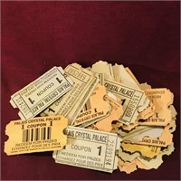 Lot Of Crystal Palace Coupon Tickets (Vintage)