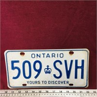 Ontario License Plate (Vintage)