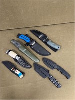 Collection of 7 Sheath Knives