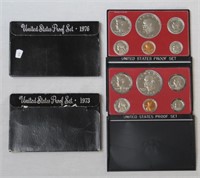 TWO PROOF SETS 1976  1973