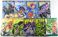 (9) WIZARD COMIC GUIDE BOOKS 1990s