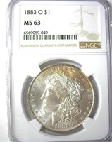 1883-O Morgan NGC MS63