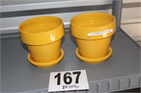 Yellow 5 1/2" Flower Pots (U232B)