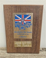 British Car Day Plaque 3rd Place