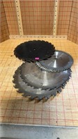 Stack of carbide tipped saw blades