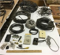 Coaxial Wire w/connectors  & splitters