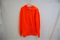 Carhartt Safety Orange Full Zip Sweater- Size XL
