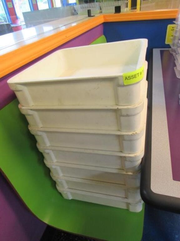 APPROX. 7 STACKABLE DOUGH PROOFING TRAYS