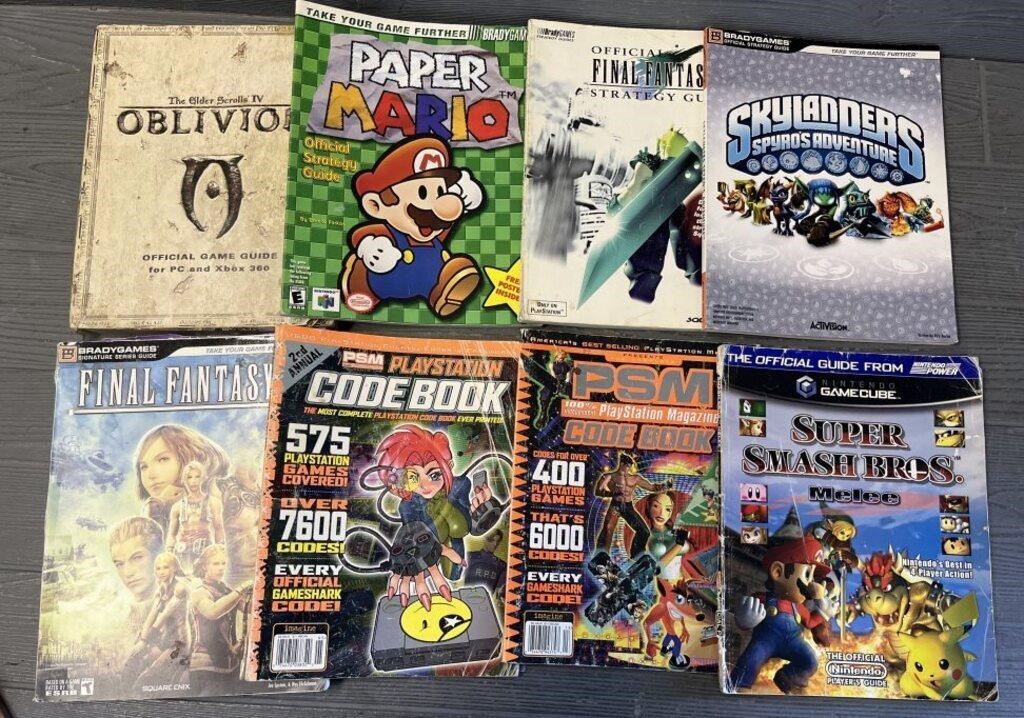 (8) Different Video Game Manuals