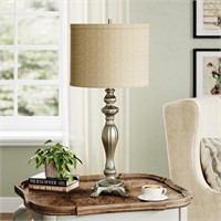 30.75" Linen Lampshade Table Lamp