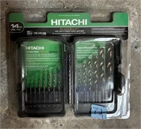 Hitachi 14 pc. Drill bit Index, new