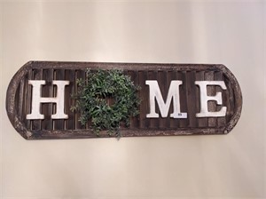 Rustic Style HOME Wall Art, 14x45"