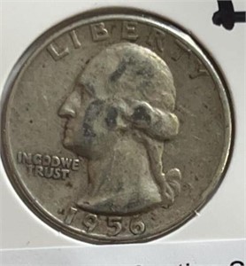 1956D Washington Quarter Silver