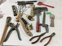 Leather hole punch, scrapers and more