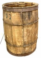 Antique Wood Nail Keg Small Barrel