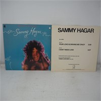 2 X Sammy Hagar Vinyl Records 9 on a 10 & 12"