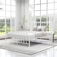 alazyhome Queen Size Metal Platform Bed Frame