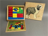 Heros Wooden Blocks with Sheepdog Puzzle