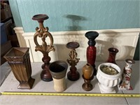 Candle holders & vases (9)