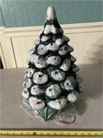 Musical Ceramic Christmas tree, missing some