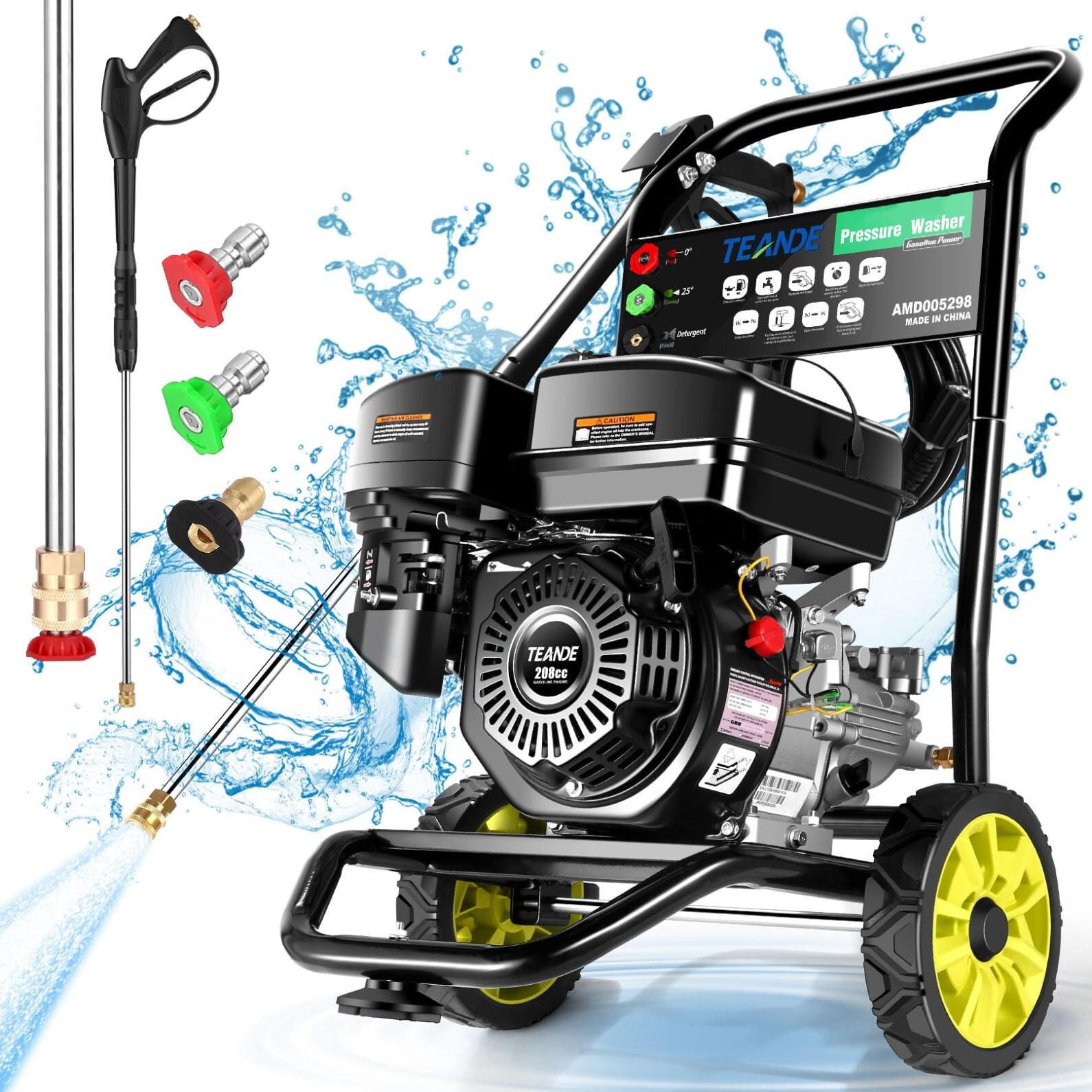 TEANDE TED4200 Gas Pressure Washer 4000PSI 2.6GPM