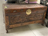 Wood Carved Chest