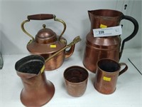 (5) Antique Copper Kitchenware