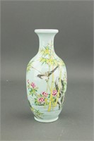 Chinese Famille Rose Porcelain Vase Yongzheng Mark