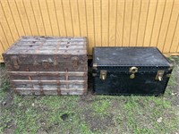 2 Vintage Steamer Trunks