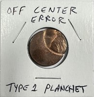 Lincoln Memorial Cent - OFF CENTER ERROR
