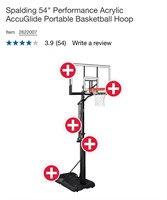 Spaulding Portable Basketball Hoop