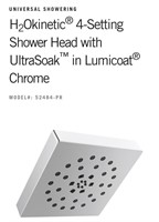 Square 4-Setting Showerhead-Chrome 52484PR