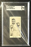 Jack Dempsey SGC 7 Graded 1938 Cartledge Razors Fa