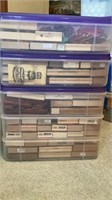 5 Totes of Rubber Stamps