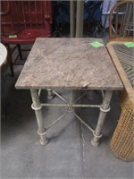 Slate Top Side Table