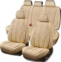 Car Pass Nappa Pu Leather Car Seat Covers Full Set