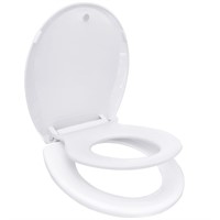 Round Toilet Seat with Toddler Seat Built In Slow