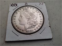 1881 s morgan silver dollar