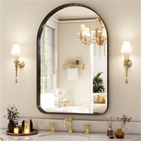38x26 Black Modern Bathroom Mirror