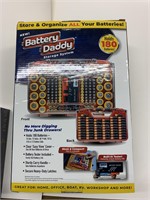 Battery Daddy holds 180 batteries