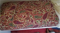 Burgundy Patterened Bed Cover