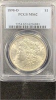1898-O PCGS MS62 Silver Morgan Dollar