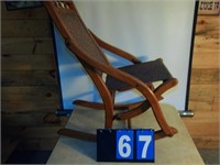 Folding Victorian Nursing Rocker